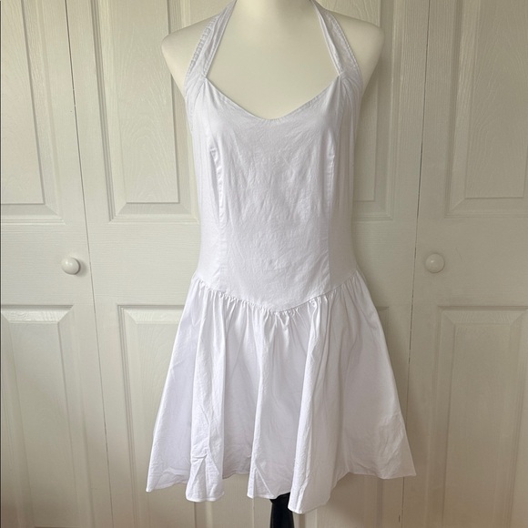 Steve Madden Dresses & Skirts - White Halter Sun Dress - Women's White Dress